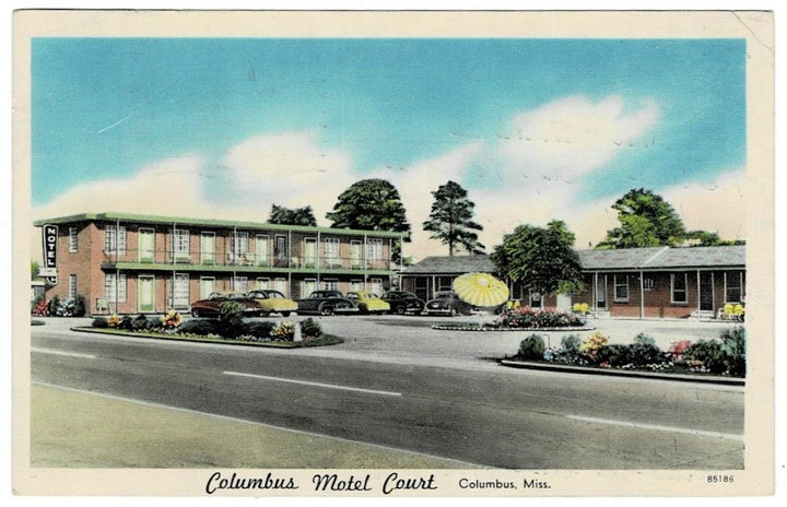 1953 Motor Court Motel Columbus Mississippi