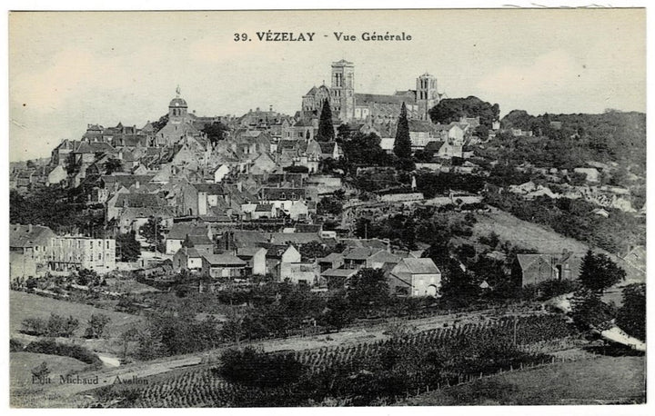 1909 Vezelay France Postcard