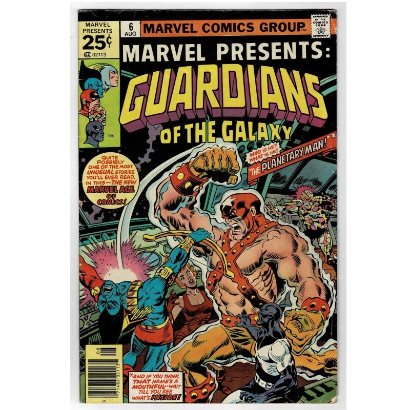 Guardians of Galaxy Marvel Presents 6 Vol 1 Topographical Man Comic 1976