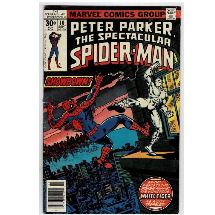 Spectacular Spider-Man #10 Vol 1 Tiger Web Marvel Comic 1977