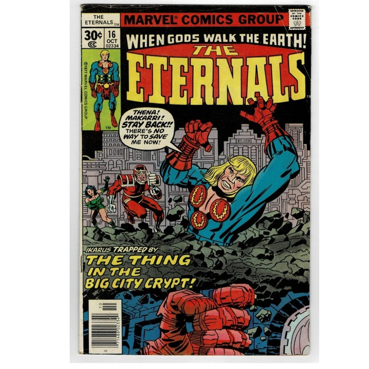 Eternals 16 Vol 1 Big City Crypt Marvel Comic 1977
