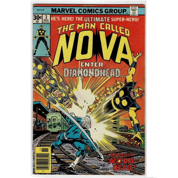 Nova 3 Vol 1 Enter Diamondhead Marvel Comic 1976