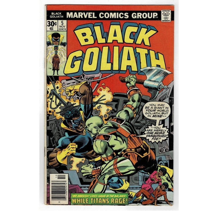 Black Goliath 5 Vol 1 Survival! Marvel Comic 1976