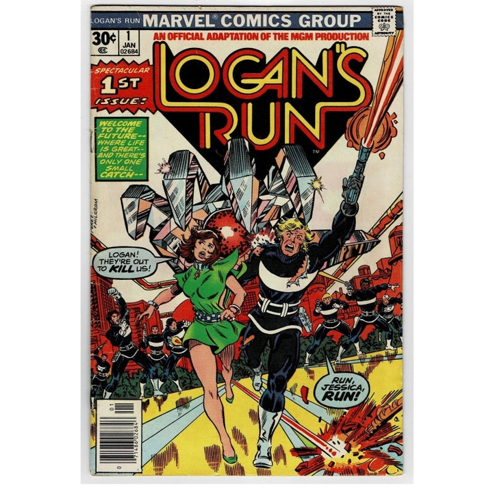 Logan's Run 1 Vol 1 Marvel Comic 1977