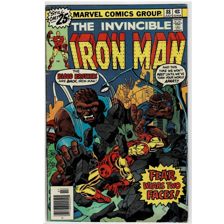 Iron Man Vol 1 88 Fear Wears Two Faces Marvel Comic 1976