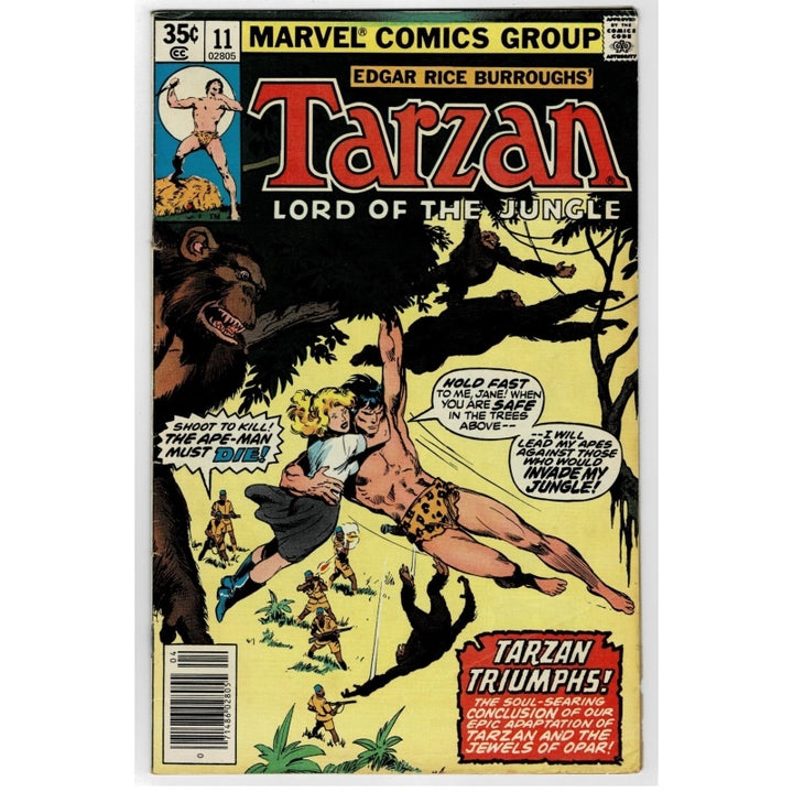 Tarzan Triumphs 11 Vol 1 Marvel Comic 1978