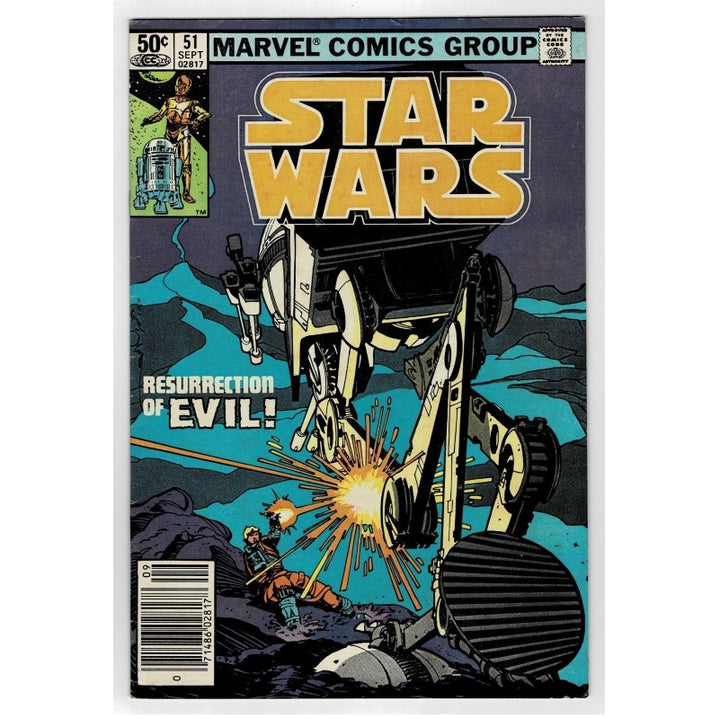 Star Wars 51 Vol 1 Resurrection Of Evil Marvel Comic 1981