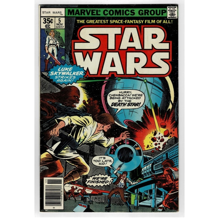 Star Wars 5 Vol 1 Lo, The Moons Of Yavin Marvel Comic 1977