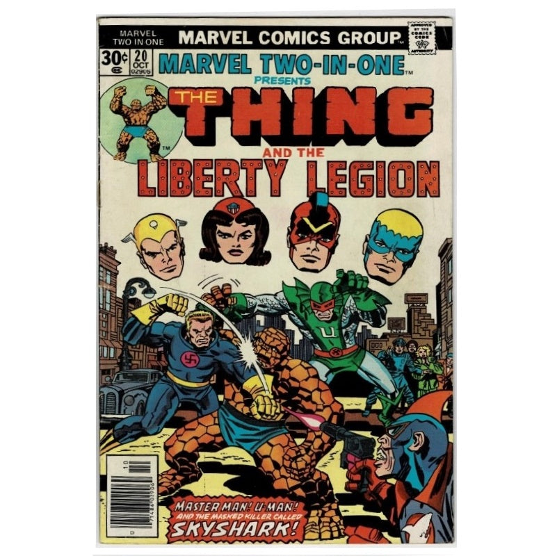 Thing and Liberty Legion Two-In-One 20 Marvel Comic 1976