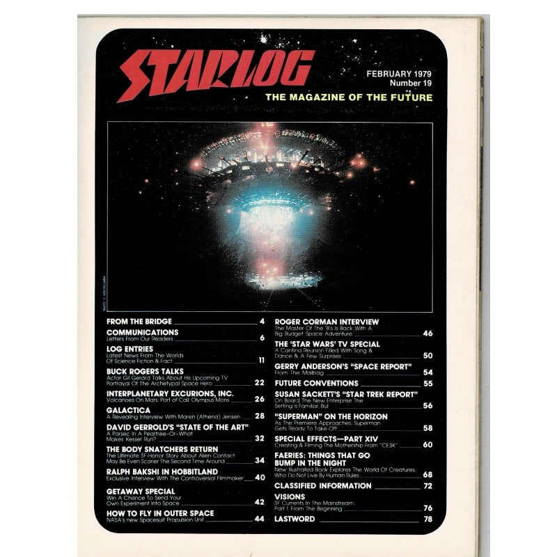 Starlog Magazine 19 Star Wars TV Special 1979