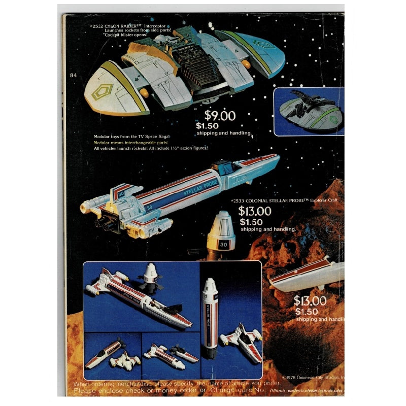 Science Fantasy Film Classics 4 w/ Battlestar Galactica Blueprints Poster When Worlds Collide 1978