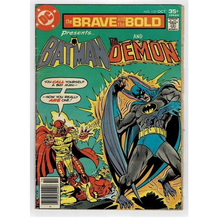 Brave & Bold Batman Demon 137 Vol 28 Hour of Serpent DC Comics 1977