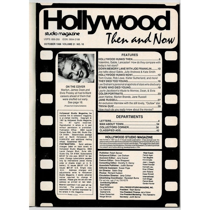 Marilyn Monroe Hollywood Then & Now 1988 Oct