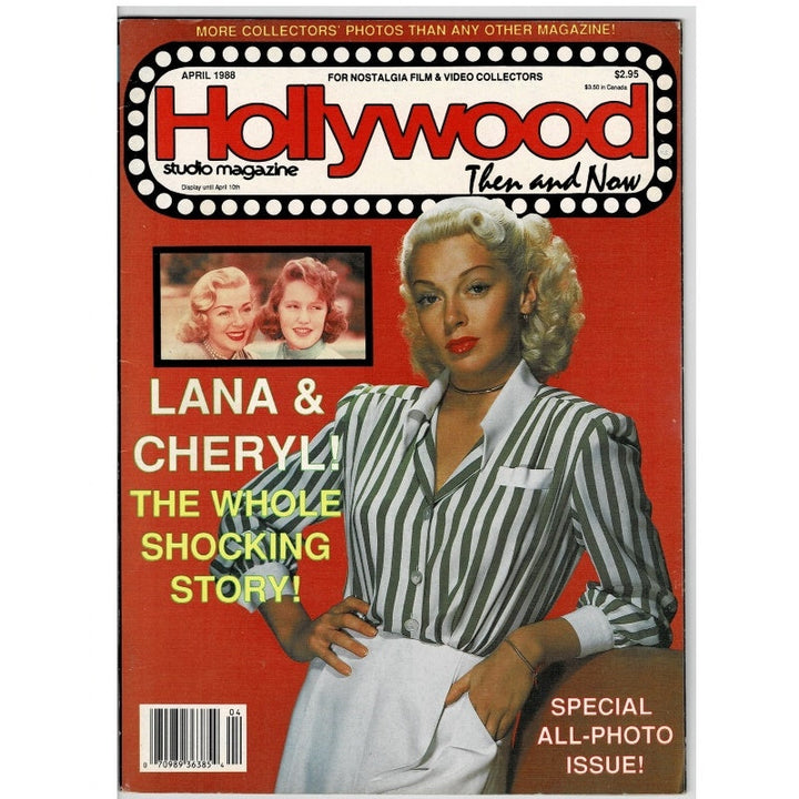 Lana Turner Centerfold Hollywood Then & Now 1988 Apr