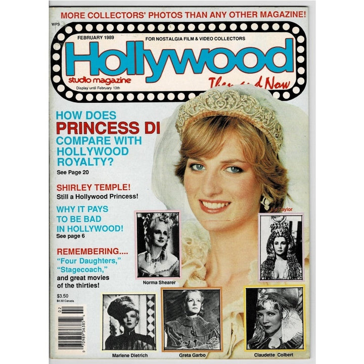 Princess Diana Hollywood Then & Now 1989 Feb