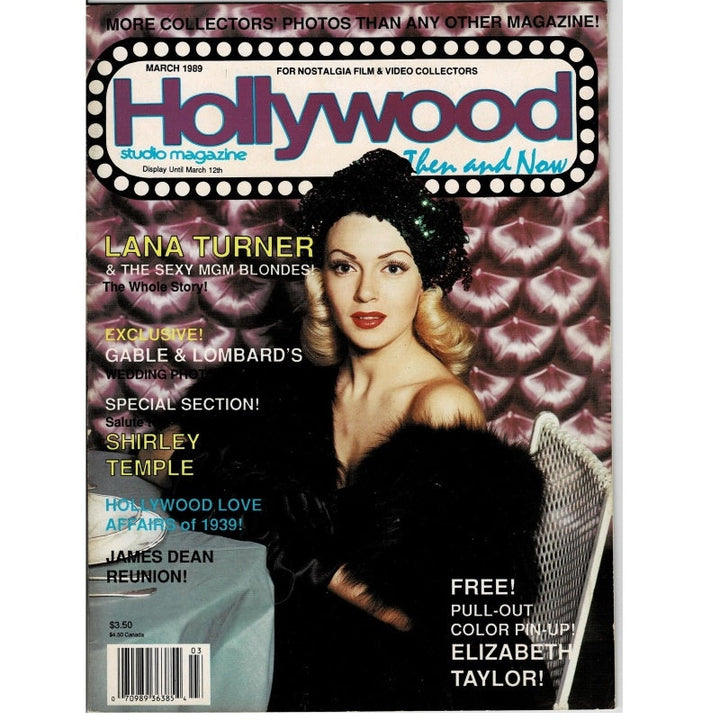 Lana Turner Hollywood Then & Now 1989 Mar