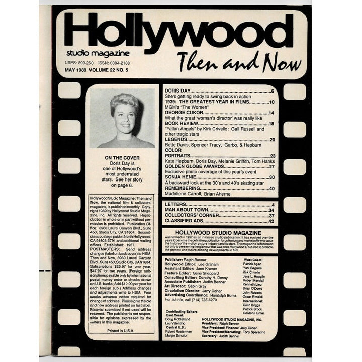 Doris Day Hollywood Then & Now 1989 May