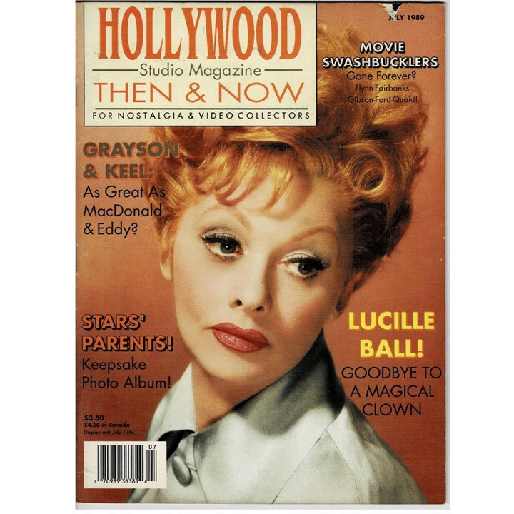 Lucy Lucille Ball Hollywood Then & Now 1989 Jul