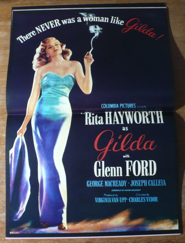 Rita Hayworth Centerfold Gilda Movie Poster