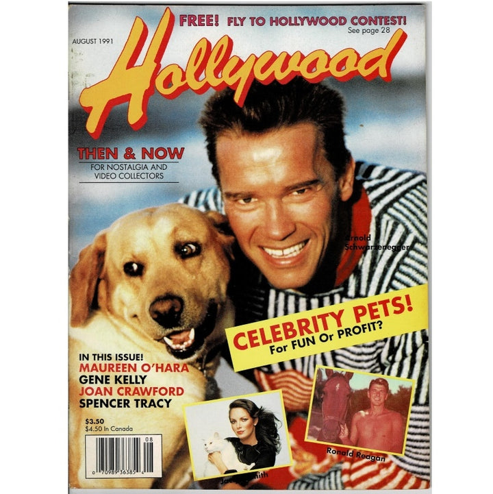 Arnold Schwarzenegger Hollywood Then & Now 1991 Aug