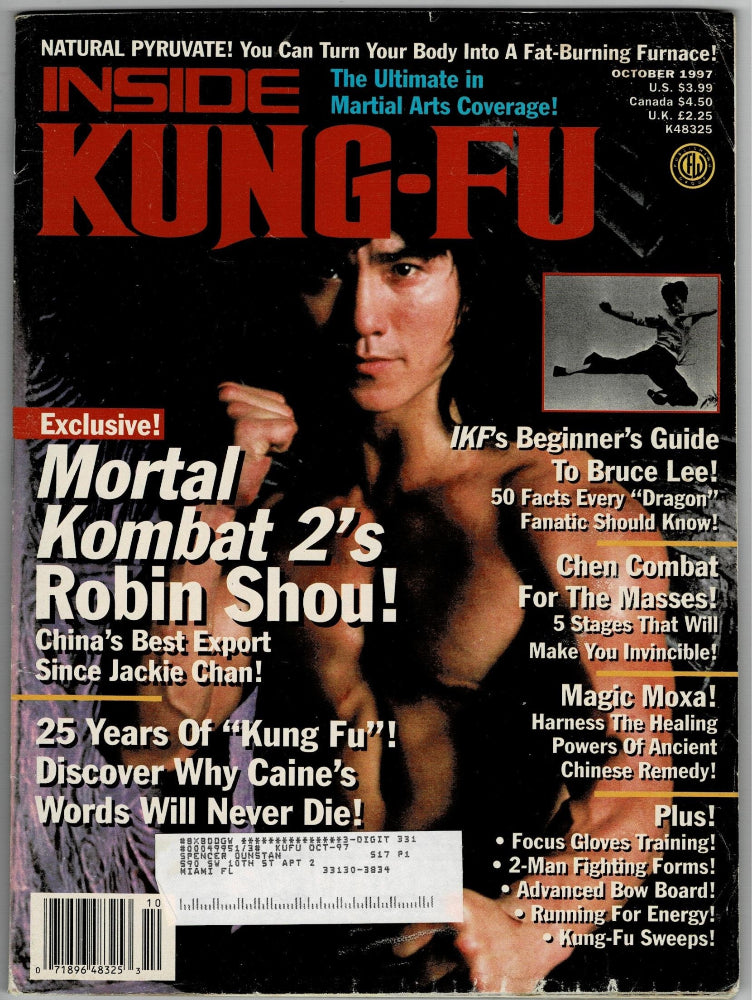 Inside Kung Fu Robin Shou Bruce Lee Oct 1997.