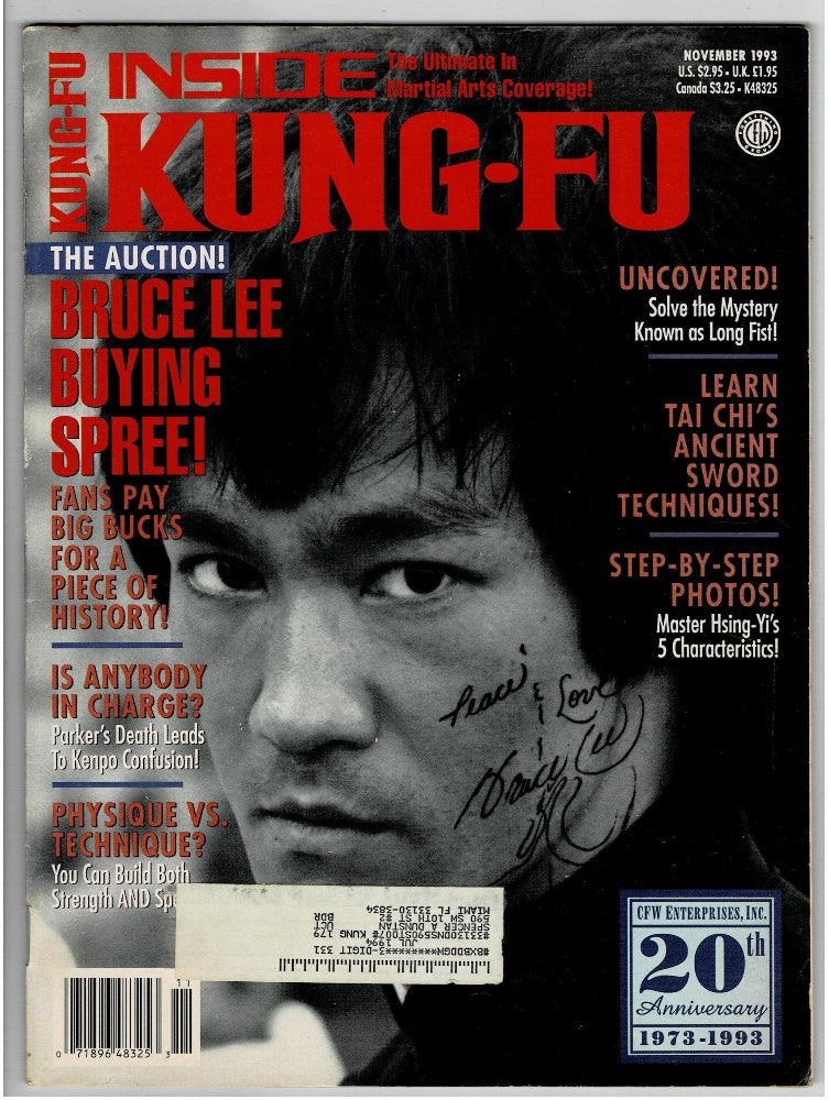 Inside Kung Fu Bruce Lee Nov 1993.