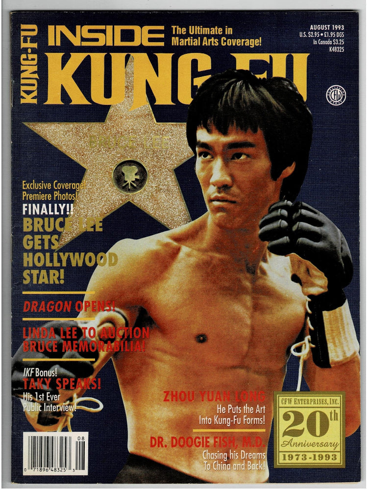 Inside Kung Fu Bruce Lee The Dragon Aug 1993.