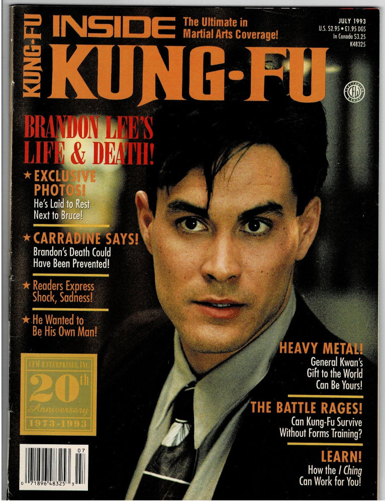 Inside Kung Fu Brandon Lee Jul 1993.