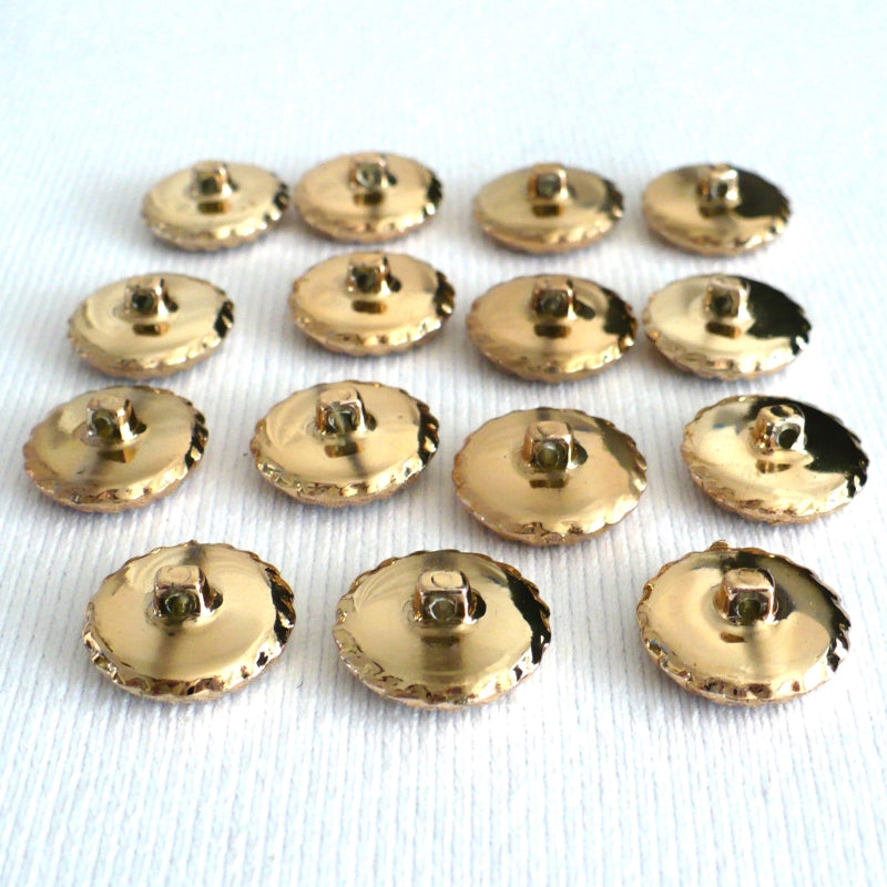 26L Gold Rhinestone Fashion Buttons