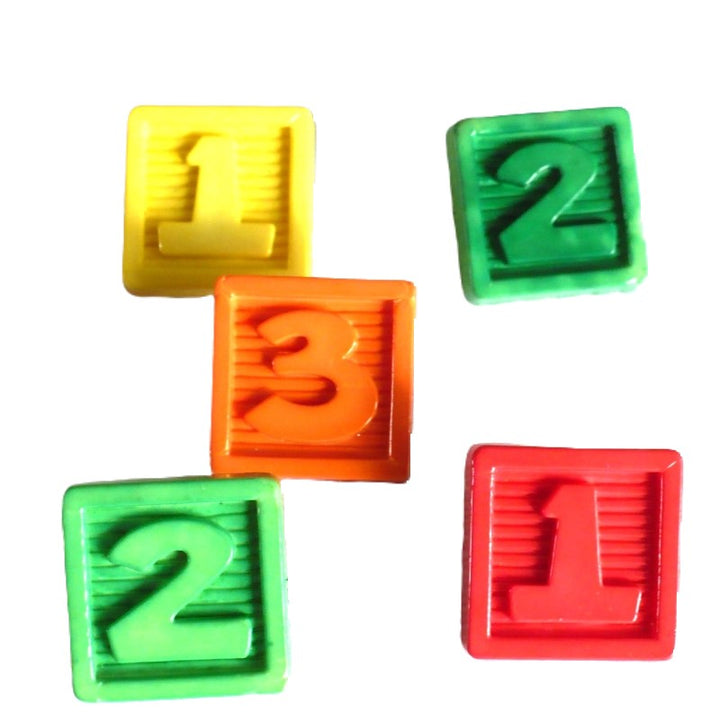 24L Colorful Number Blocks Buttons