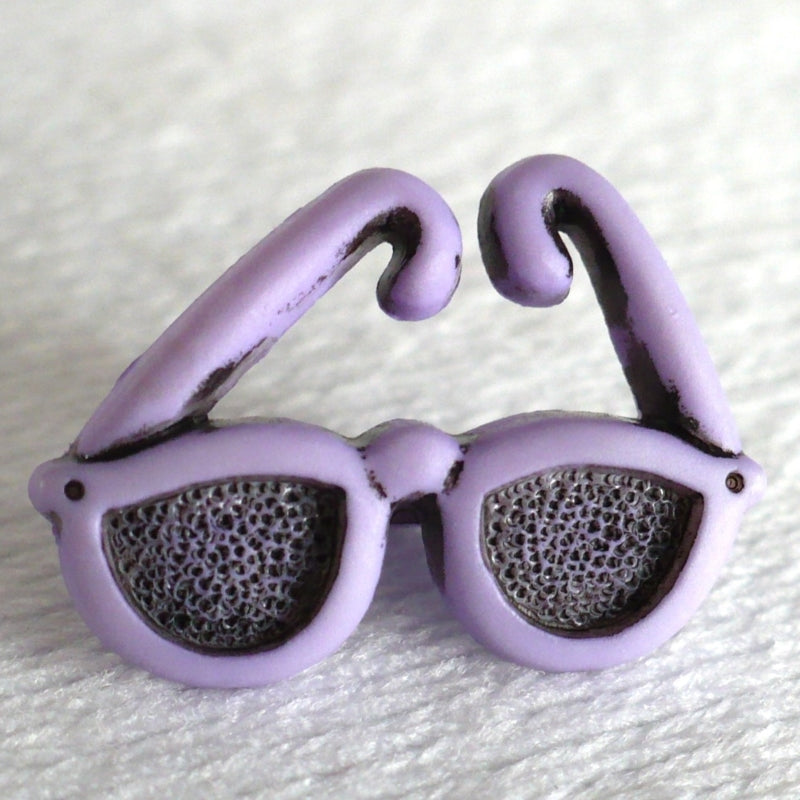 29L Purple Sunglasses Kiddie Button