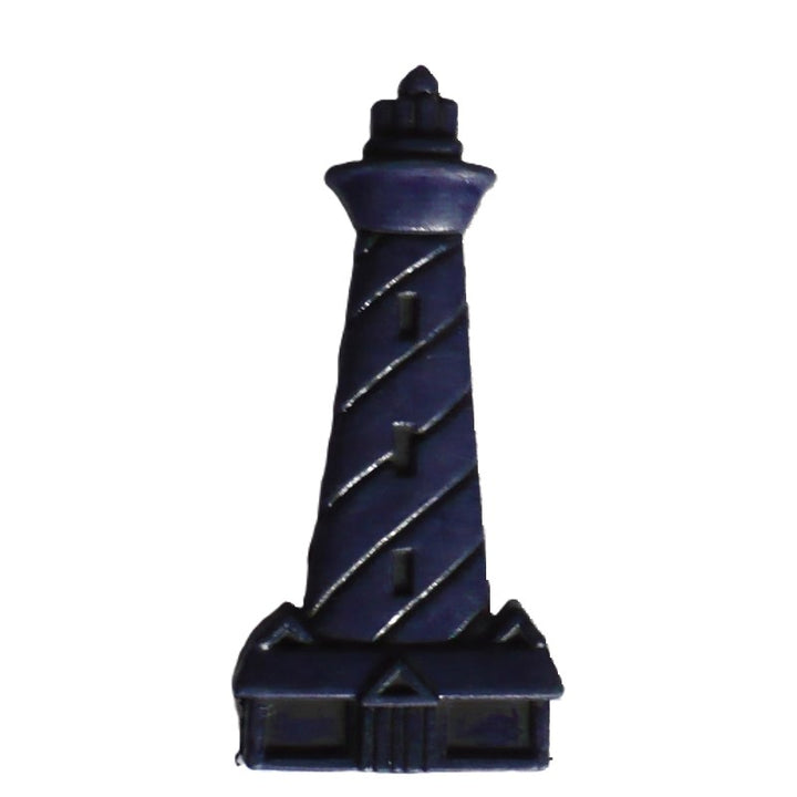 64L Blue Lighthouse Button