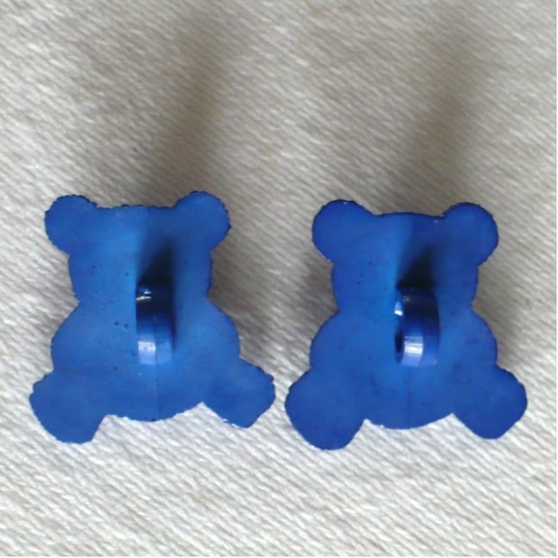 33L Blue Teddy Bear Novelty Buttons