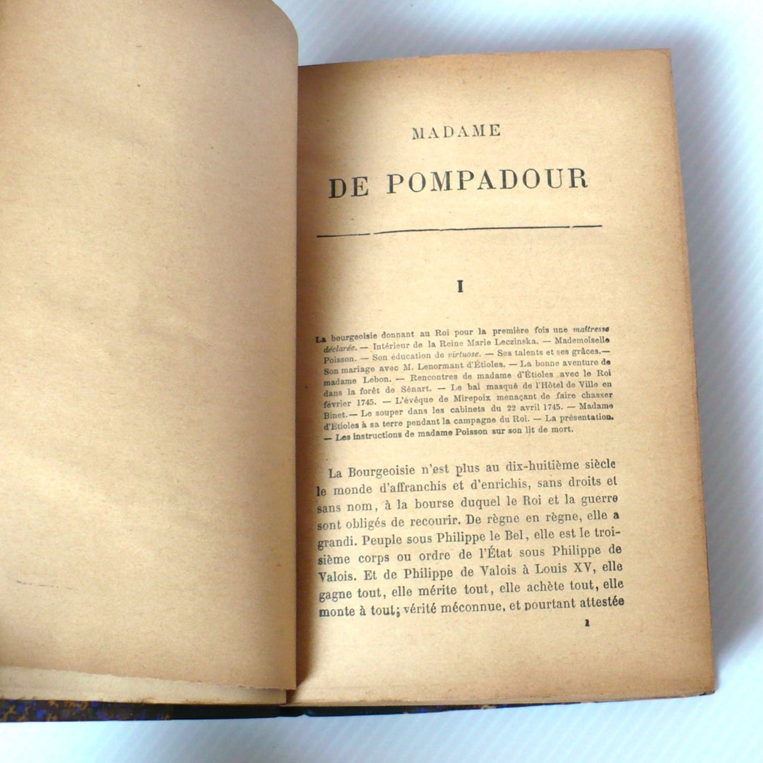 Madame de Pompadour by Edmond et Jules de Goncourt 1901 French Edition.