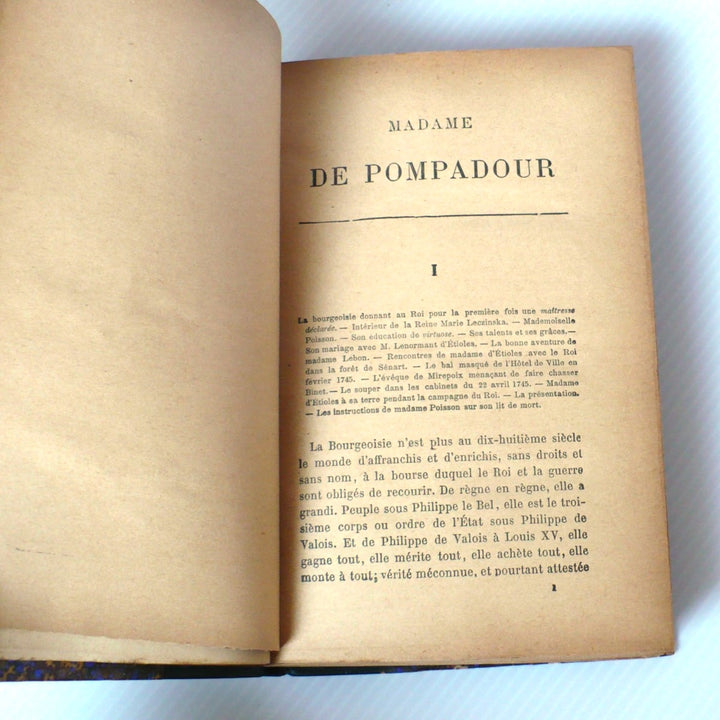 Madame de Pompadour by Edmond et Jules de Goncourt 1901 French Edition.