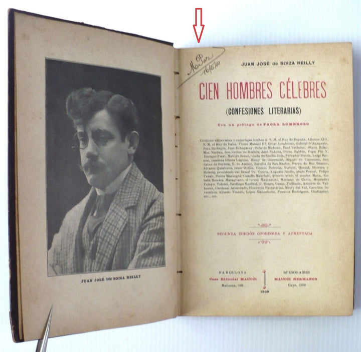 One Hundred Famous Men by de Soiza Reilly 1909 Spanish Edition.