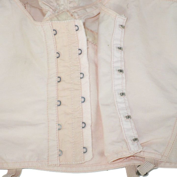 Vintage WW2 longline brassiere with girdle hooks. 