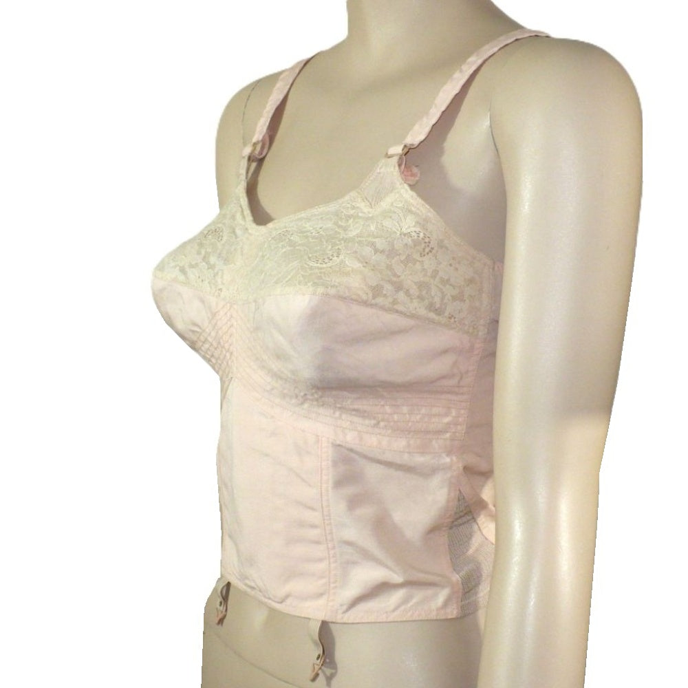 1930s vintage longline brassiere bra.