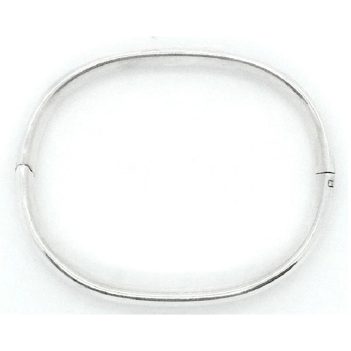 1970 Sterling Oval Charnière bangle Bracelet.