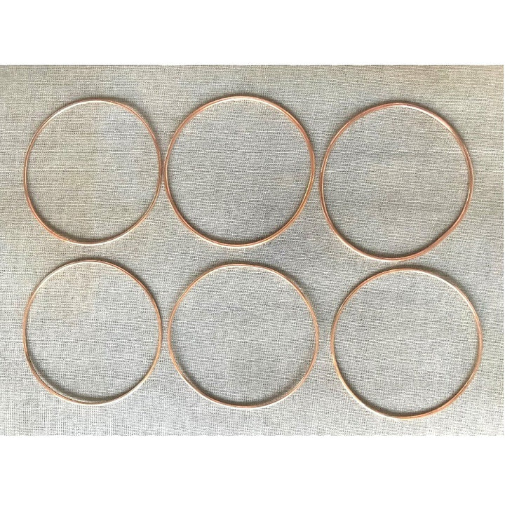 1970s Rose Gold Vermeil Bangle Bracelets.