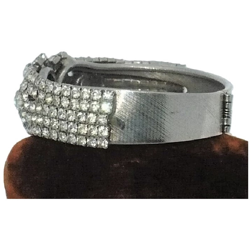 Rhinestone Clamper Bracelet.