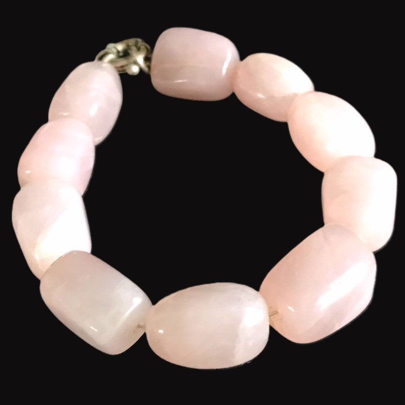 1980s Rose Quartz Bracelet.