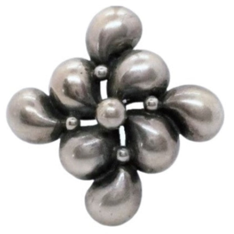 1950s Silver Modernist Brooch