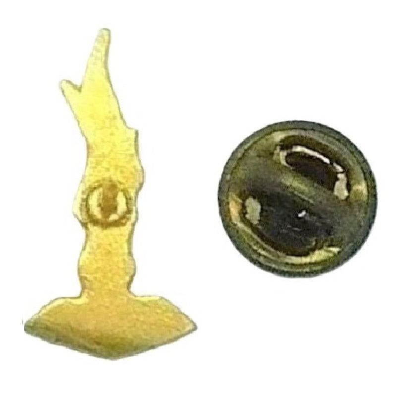 1980s JCCA 10k Gold Eternal Flame Judaica Lapel Pin