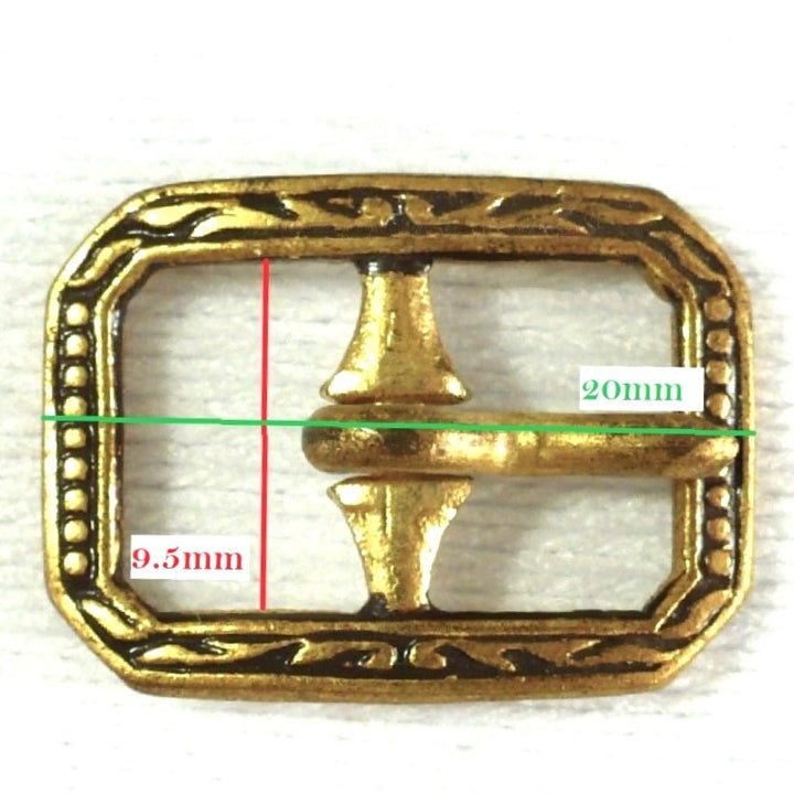 1920s Art Nouveau Gold Tone Buckle Fits 9.5mm Insertion