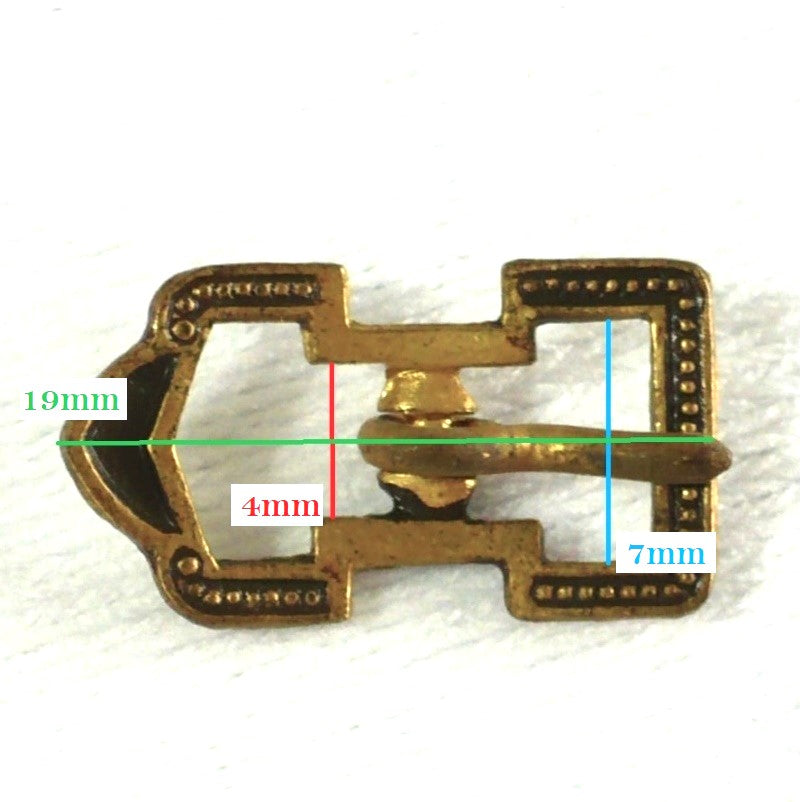 1920s Art Deco Gold Tone Buckle Fits 4mm Insertion