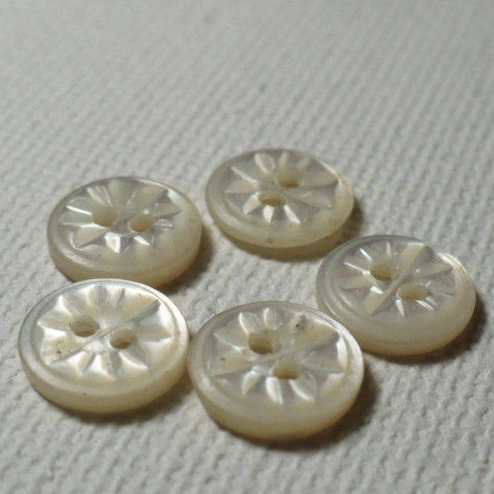 13L Two Hole Fancy Pearl Diminutive Buttons