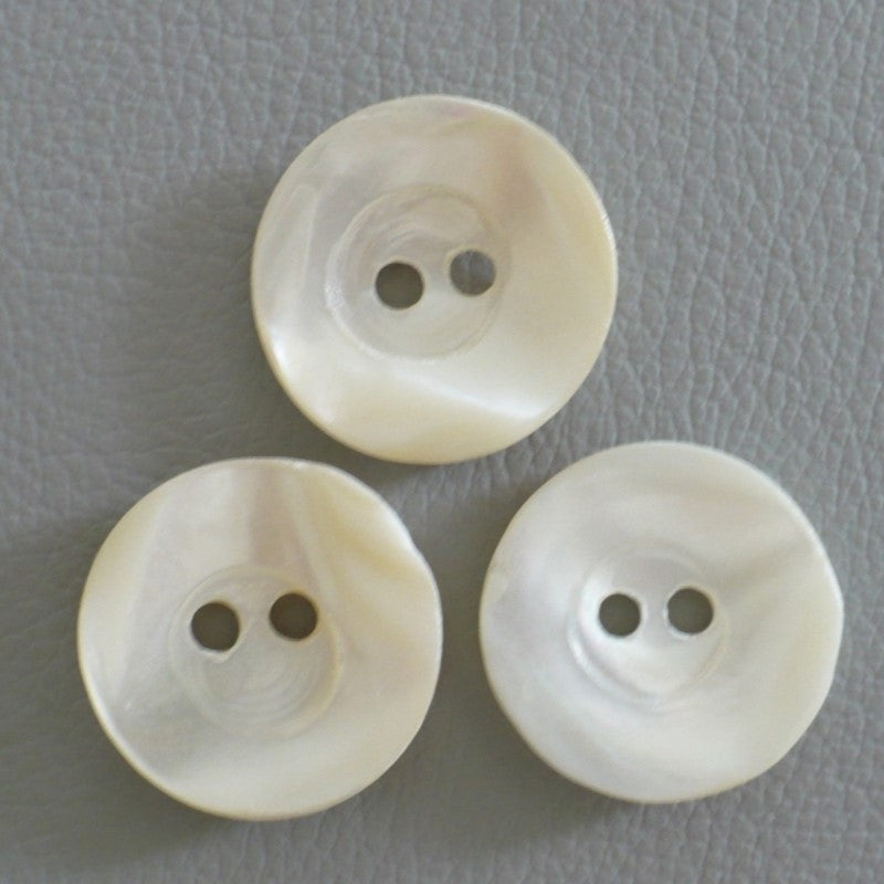 32L Two Hole Organic Shell Buttons