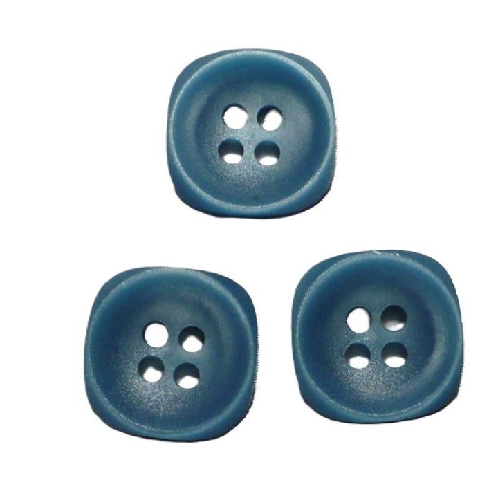 24L Teal Blue Four Hole Casein Buttons