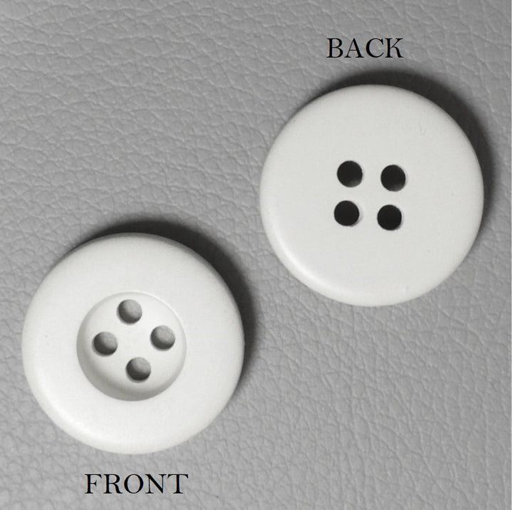 29L White Four Hole Plastic Buttons